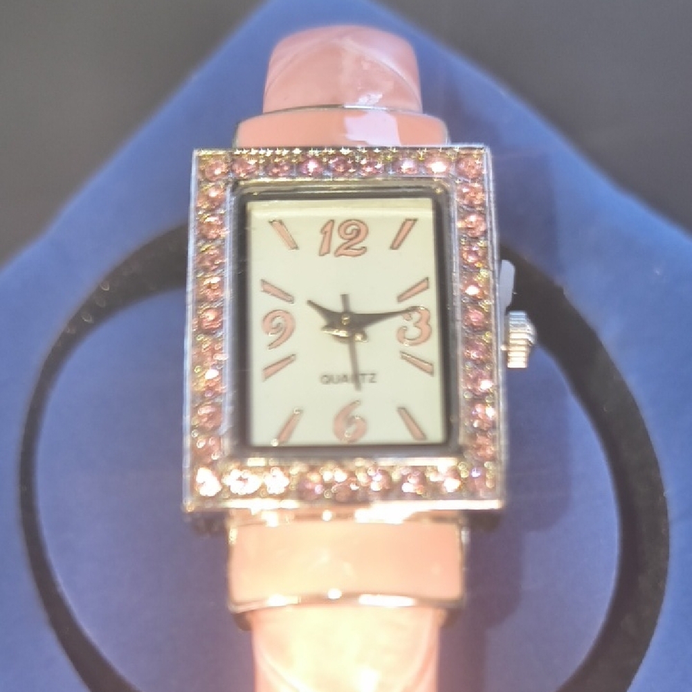 Avon Pink Crystal Women's Watch